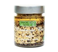 SAVOR & SENS-Moutarde truffe noire poivre noir Savor et Sens - 130 g