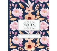 Savor the Little Moments: Notebook for Christian Women | Pink and Orange Floral