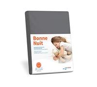 Savorana Drap Housse élasthanne , Coton, ardoise, 180 x 200 cm - 200 x 220 cm