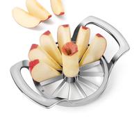 SAVORLIVING Coupe Pomme 12 cm, Decoupe Pomme Extra-large 12 Lames, Coupe Pomme En Quartier Robuste en Acier Inoxydable Avec Système de Lames Sécurisé Amélioré, trancheuse de pomme