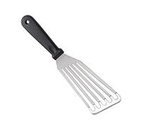 SAVORLIVING Spatule à poisson, Spatule à fentes fines en acier inoxydable, Tournevis à fentes résistant à la chaleur avec tête inclinée pour retourner, frire et griller. (Manche en plastique)
