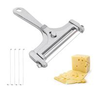 SAVOSWEET Coupe-Fromage Avec Fil Réglable, Rouleau et Trancheuse à Raclette Manuelle