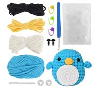 SAVOSWEET Set Crochet Tricot, Kit Crochet Animaux Debutant, Tricoter des Peluches Animaux, Kit Complet De Tricot De Crochet Adorable Animal Avec Fil à Crochets VidéO D'Instructions