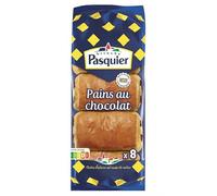 Savourez chaque pause avec les 8 pains au chocolat individuels BRIOCHE PASQUIER, 360g pratique- Lot De 4