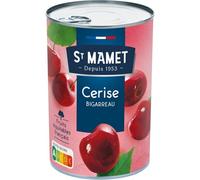 Savourez des cerises entières équitables de terroir français - ST MAMET Bigarreaux au Sirop, boîte de 425g - Lot de 3