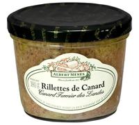 Savourez des rillettes authentiques et gourmandes avec ALBERT MENES Rillettes de canard fermier des Landes, bocal de 180g - Lot de 3