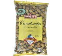 Savourez l’apéritif avec Menguy'S : cacahuètes en coque 500g, croquantes et gourmandes- Lot De 3