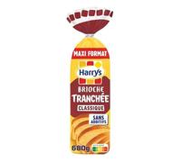 Savourez la brioche tranchée Harry'S 680g, recette classique sans additifs pour un goût authentique- Lot De 3