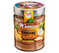 Savourez la douceur exotique avec la confiture banane en pot verre 325g M'AMOUR, recette créole authentique- Lot De 3