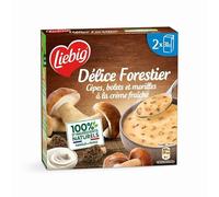 Savourez la soupe crémeuse LIEBIG aux cèpes, bolets et morilles, nature forestière en 600g- Lot De 3