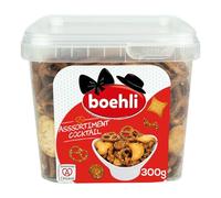 Savourez l'Alsace en apéritif avec cet assortiment malin de biscuits salés BOEHLI, format 300g pour partager sans compter - Lot de 4