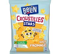 Savourez l'apéritif avec les Croustilles Stars au fromage BELIN, biscuits salés croustillants 90G- Lot De 4