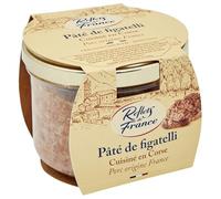 Savourez l'authenticité corse avec ce pâté de figatelli fumé au bois de chêne et châtaignier, REFLETS DE FRANCE, bocal de 180g - Lot de 3