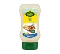 Savourez l'authenticité des repas orientaux avec la Sauce Pita Halal ZAKIA, onctueuse aux extraits d'ail et persil, flacon de 345g - Lot de 4