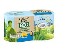 Savourez le maïs bio sans sel GEANT VERT 280g, naturel et sain pour vos recettes légères- Lot De 4
