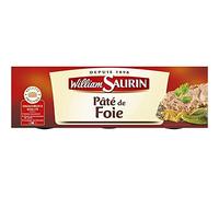 Savourez le pâté de foie cuisiné artisanalement dans le Sud-Ouest par WILLIAM SAURIN - 234g- Lot De 4