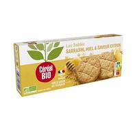 Savourez les biscuits bio miel citron et sarrasin CEREAL BIO, une pause saine et gourmande 132G- Lot De 4