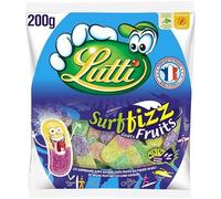 Savourez les bonbons fruités Surfizz LUTTI 200G, une explosion de fraîcheur et de douceur gourmande- Lot De 4
