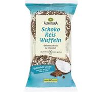Savourez les galettes de riz ALANATURA au chocolat lait coco, snack bio léger et gourmand 100G- Lot De 4