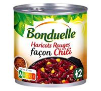 Savourez les haricots rouges façon chili BONDUELLE, un plat cuisiné prêt à déguster 400g- Lot De 4