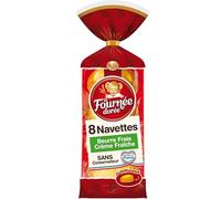 Savourez les Navettes au Beurre Frais LA FOURNEE DOREE, douceur croustillante de 400 g idéale au petit-déjeuner- Lot De 4