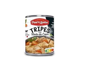 Savourez les tripes à la mode de Caen traditionnelles PAUL & LOUISE, plat cuisiné authentique 400g- Lot De 4