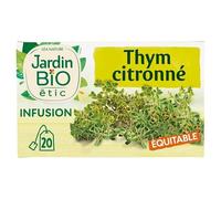 Savourez l'infusion Bio Thym Citronné Jardin Bio Étic, 20 sachets de 30g pour bien-être naturel- Lot De 3
