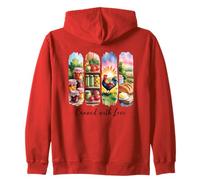 Savourez The Simple Things Rooster Sunrise Sweat à Capuche