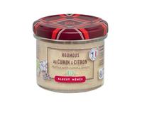 Savourez un apéritif authentique et gourmand avec ALBERT MENES Houmous Au Cumin Bio, pot de 100g - Lot de 6