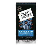 Savourez un café décaféiné intense avec les capsules alu Carte Noire N°5 compatibles Espresso - 57g- Lot De 3