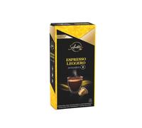 Savourez un café doux et compatible Nespresso avec CARREFOUR SELECTION Expresso Leggero Intensité 4, Capsules Aluminium X10, 72g - Lot de 4