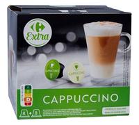 Savourez un cappuccino crémeux et équilibré à domicile avec CARREFOUR EXTRA, compatible Dolce Gusto, box de 16 capsules, 164g - Lot de 3