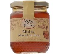 Savourez un miel authentique et naturel du Massif du Jura pour vos petits-déjeuners - REFLETS DE FRANCE - Pot en verre de 375g - Lot de 3