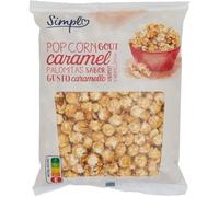 Savourez un moment de gourmandise avec SIMPL Pop corn goût caramel, le paquet malin de 250g pour vos pauses apéritif - Lot de 4