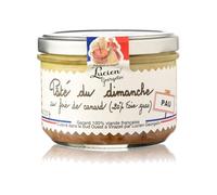 Savourez un pâté authentique du Sud-Ouest avec LUCIEN GEORGELIN - Pâté au foie gras de canard 20% - Bocal de verre 200g - Lot de 3