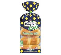 Savourez un petit-déjeuner sain avec les 8 pains au lait bio BRIOCHE PASQUIER, 280g de douceur- Lot De 4
