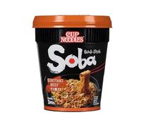 Savourez un repas rapide et authentique avec la cup Soba Boeuf Sukiyaki 89g NISS., saveur japonaise- Lot De 3