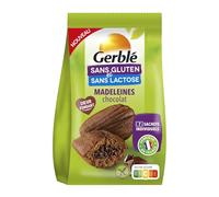 Savourez une pause gourmande sans gluten avec les madeleines cœur fondant chocolat GERBLE, format 200g - Lot de 3