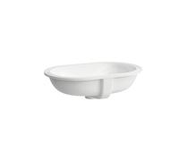 Savoy vasque à encastrer par-dessous ovale meulée non percé 510x310x170 mm blanc - LAUFEN H8189460001091