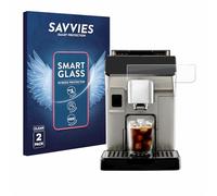 savvies 2 Pièces Protection Écran Verre pour DeLonghi Eletta Explore 9H Film Protecteur, Film en Verre, Transparent, sans Bulles, Anti-Fingerprint, Anti-Rayures, Verre Trempé