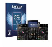 savvies 2 Pièces Protection Écran Verre pour Pioneer XDJ-RX3 9H Film Protecteur, Film en Verre, Transparent, sans Bulles, Anti-Fingerprint, Anti-Rayures, Verre Trempé