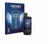 savvies 3 Pièces Protection Écran Verre pour Garmin GPSMAP 67 9H Film Protecteur, Film en Verre, Transparent, sans Bulles, Anti-Fingerprint, Anti-Rayures, Verre Trempé