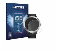 savvies 3 Pièces Protection Écran Verre pour Garmin Vivoactive 3 / Forerunner 45 / Approach S40 9H Film Protecteur, Film en Verre, Verre Trempé