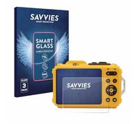 savvies 3 Pièces Protection Écran Verre pour Kodak Pixpro WPZ2 9H Film Protecteur, Film en Verre, Transparent, sans Bulles, Anti-Fingerprint, Anti-Rayures, Verre Trempé