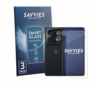 savvies 3 Pièces Protection Écran Verre pour Motorola Razr Fold (Avant+Caméra) 9H Film Protecteur, sans Bulles, Anti-Rayures, Verre Trempé