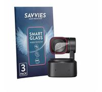 savvies 3 Pièces Protection Écran Verre pour OBSBOT Tiny 2 Lite 9H Film Protecteur, sans Bulles, Anti-Fingerprint, Anti-Rayures, Verre Trempé