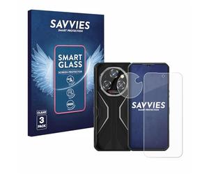 savvies 3 Pièces Protection Écran Verre pour Oukitel WP55 Pro (Avant+Caméra) 9H Film Protecteur, Film en Verre, Anti-Rayures, Verre Trempé