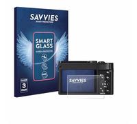 savvies 3 Pièces Protection Écran Verre pour Panasonic Lumix DC-TZ99 9H Film Protecteur, Film en Verre, Transparent, sans Bulles, Anti-Fingerprint, Anti-Rayures, Verre Trempé