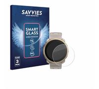 savvies 3 Pièces Protection Écran Verre pour Polar Vantage M3 9H Film Protecteur, Film en Verre, Transparent, sans Bulles, Anti-Fingerprint, Anti-Rayures, Verre Trempé