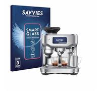 savvies 3 Pièces Protection Écran Verre pour Sage the Oracle Dual Boiler 9H Film Protecteur, Film en Verre, Transparent, sans Bulles, Anti-Fingerprint, Anti-Rayures, Verre Trempé